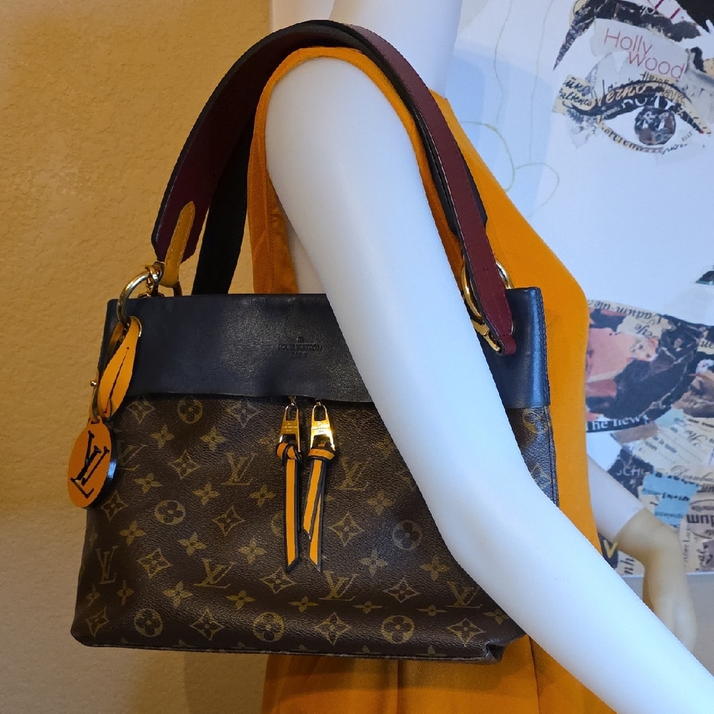 Louis Vuitton Brown and Black Monogram Shoulder Bag